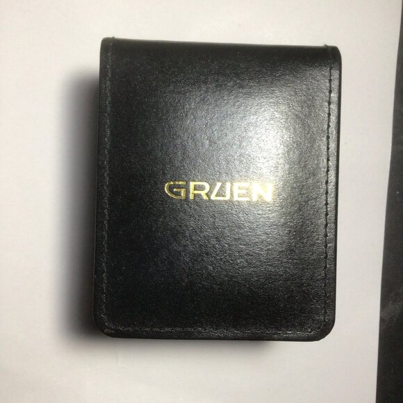 Gruen Vintage Silver Gold Tone President Style Watch 39 mm NOS - Picture 9 of 9